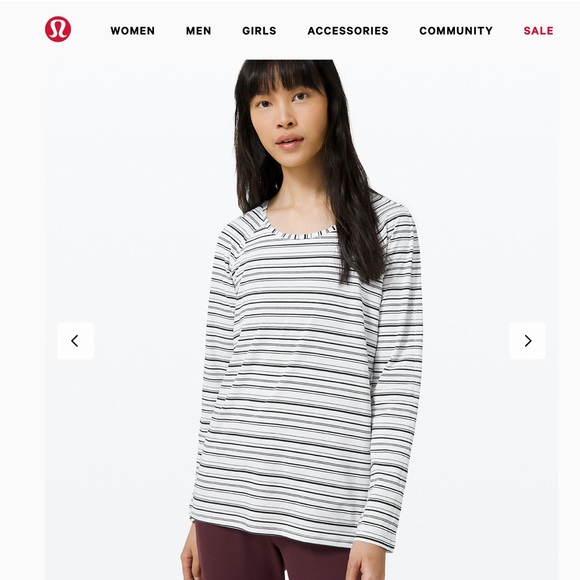 Lululemon Striped Emerald Long Sleeve - Picture 7 of 9